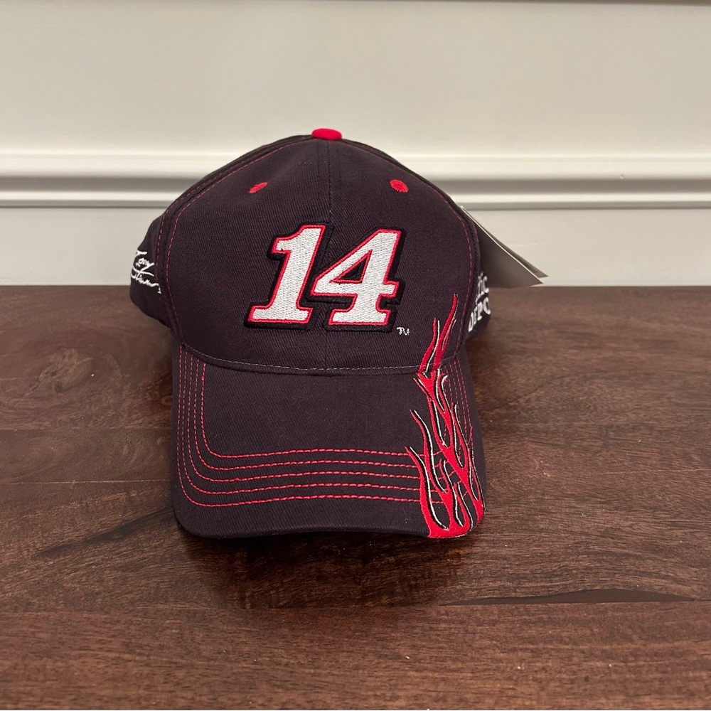 NASCAR Tony Stewart Black with Red Flames Hat